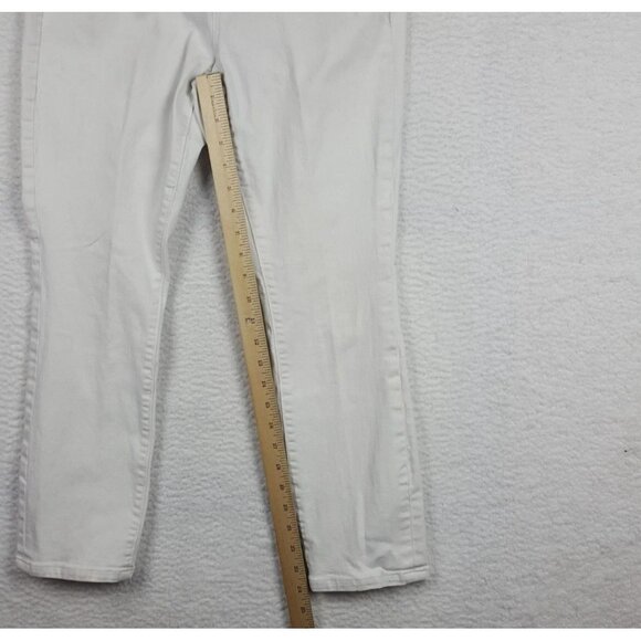 LOFT Modern Skinny Crop Jeans Women's Size 29 / 8 White New With Tag - Picture 8 of 10